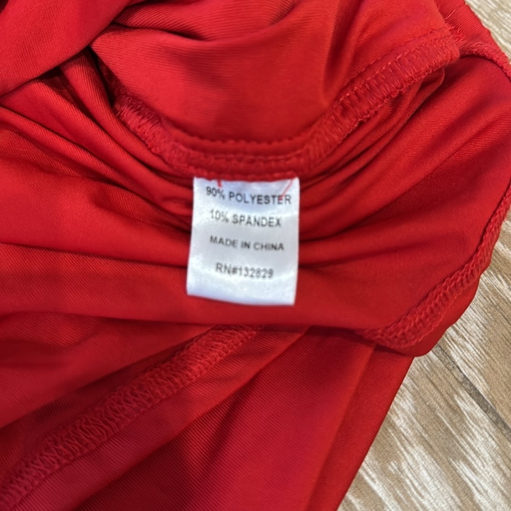 Superdown Farrah Red Ruched V-Neck Sleeveless Dress S - Picture 13 of 13